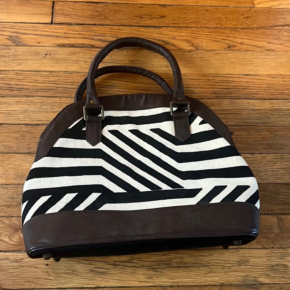 Noonday Collection striped handbag